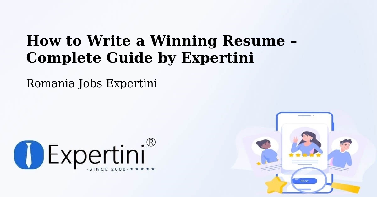 Resume Writing Guide for Job Seekers – Mineri - Mineri, Romania Jobs Expertini